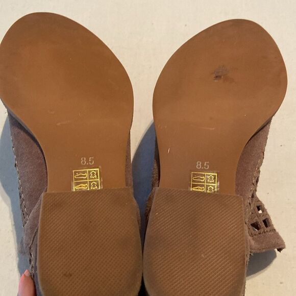 JEFFREY CAMPBELL Taggart Cutout Suede Leather Bootie Women's size 8.5 - Picture 9 of 11